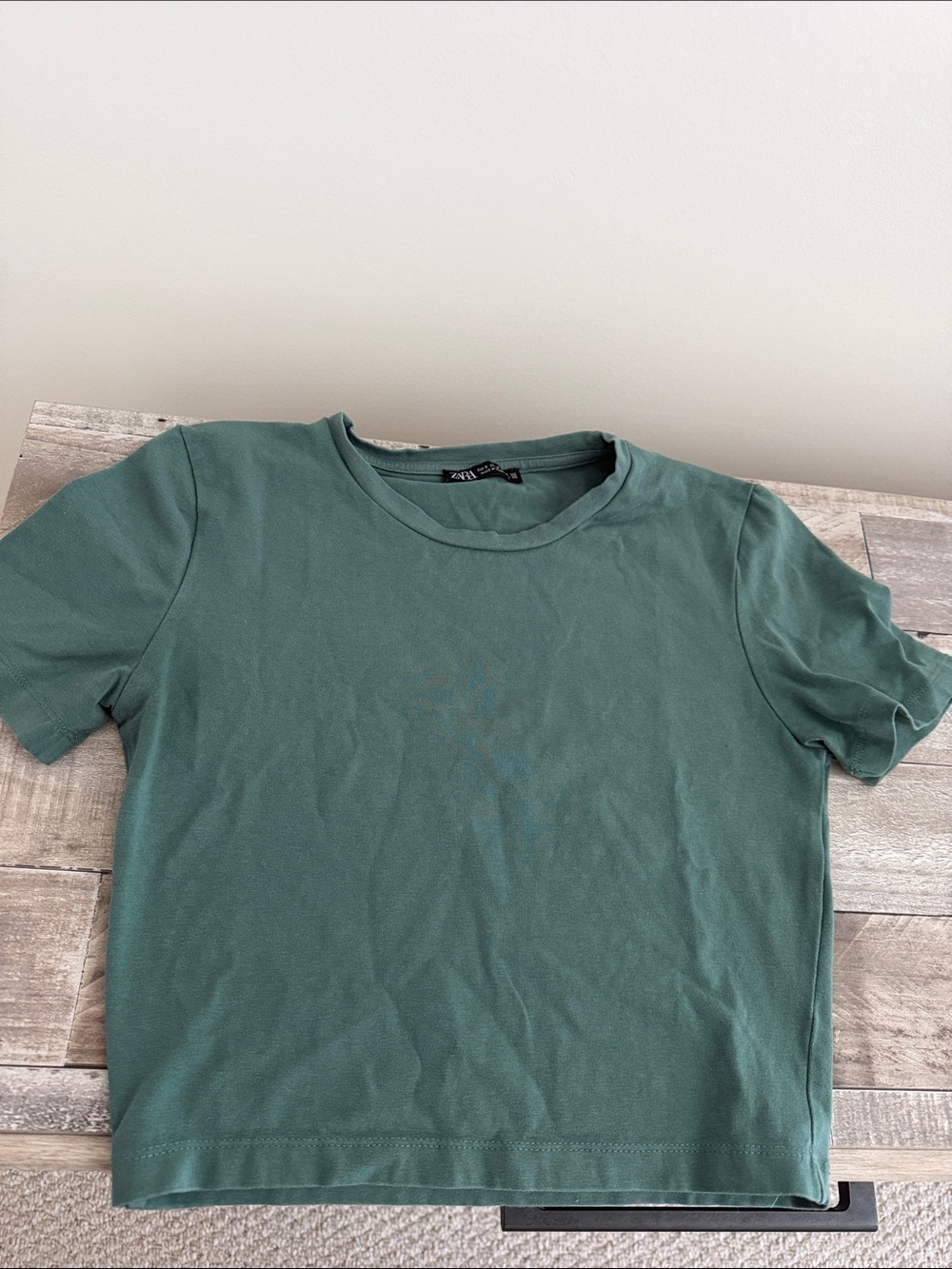 Zara Green Crop Top